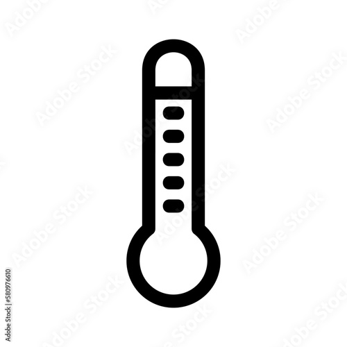 thermometer icon or logo isolated sign symbol vector illustration - high quality black style vector icons
