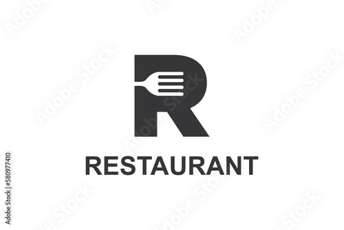 Free Download Food service vector logo design template , Circular symbol for a restaurant menu   knife, fork, spoon - GFXLoad