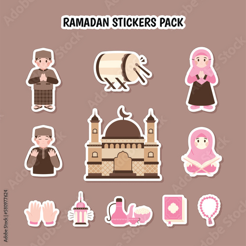 Ramadan Stickers Set