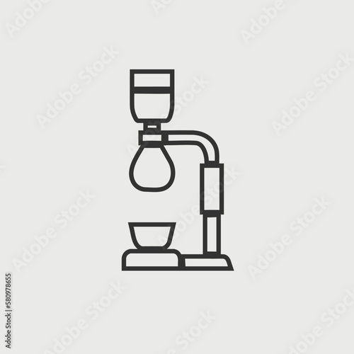 coffee brewer vectior icon illusttation