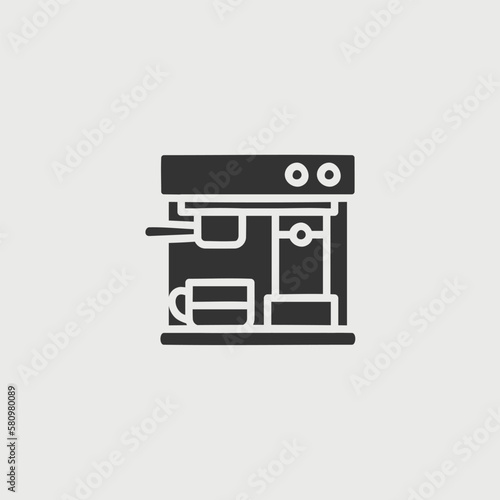 coffee brewer vectior icon illusttation