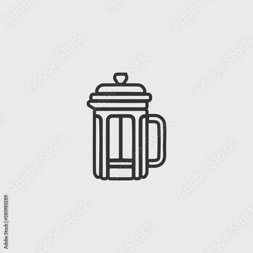 coffee brewer vectior icon illusttation © Mike