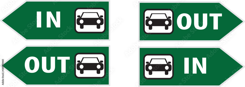 Car park directional signs, parking area directions eps vectors Car park directional signs, parking area directions eps vectors