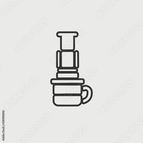 coffee brewer vectior icon illusttation