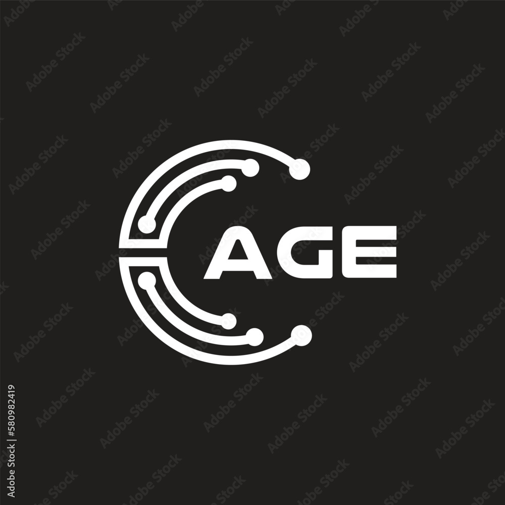 AGE letter logo design on black background. AGE creative initials letter logo concept. AGE letter design.
AGE letter logo design on black background. AGE creative initials letter logo concept. AGE letter design.