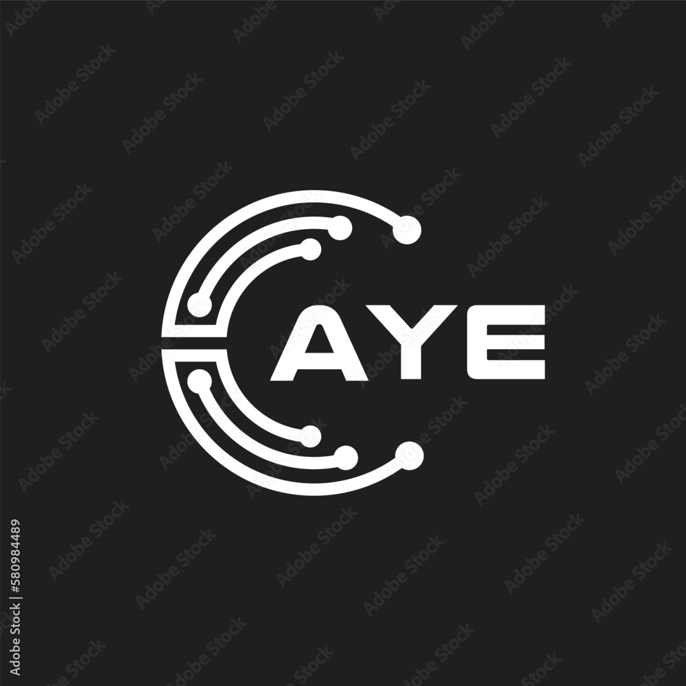AYE letter logo design on black background. AYE creative initials letter logo concept. AYE letter design.
AYE letter logo design on black background. AYE creative initials letter logo concept. AYE letter design.