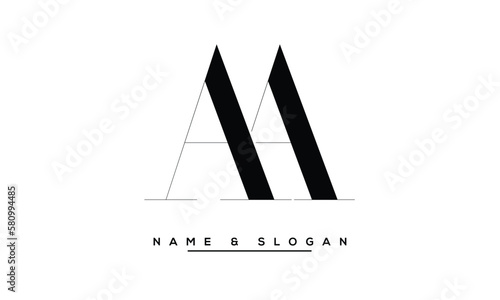 AA  Abstract  Letters  Logo  Monogram