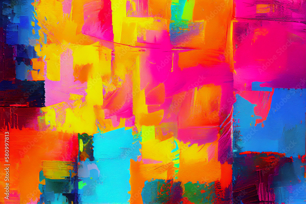 Fototapeta premium Oil paint textures as color abstract background, wallpaper, pattern, art print, etc. High quality details. Abstract textured background.