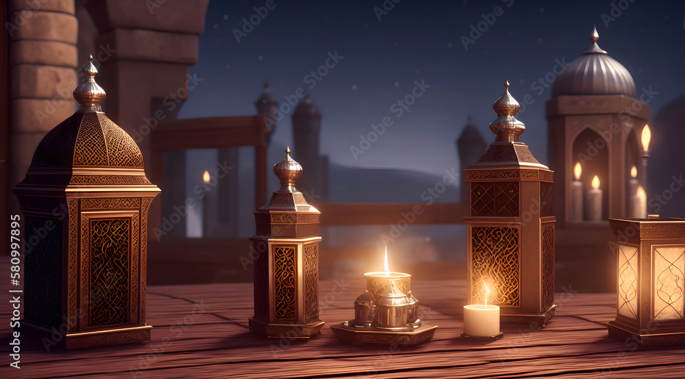 Fototapeta premium Islamic Lantern Ramadhan
