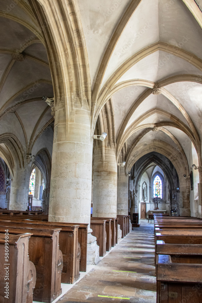 Saint-Sauveur-le-Vicomte. Intérieur de l'église Saint-Jean-Baptiste. Manche. Normandie Saint-Sauveur-le-Vicomte. Intérieur de l'église Saint-Jean-Baptiste. Manche. Normandie