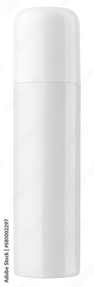 Closed aerosol spray metal bottle can isolated on transparent background Closed aerosol spray metal bottle can isolated on transparent background