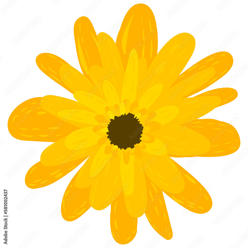Obraz premium Hand drawn with scribble floral elements,Floral scribble vector design,