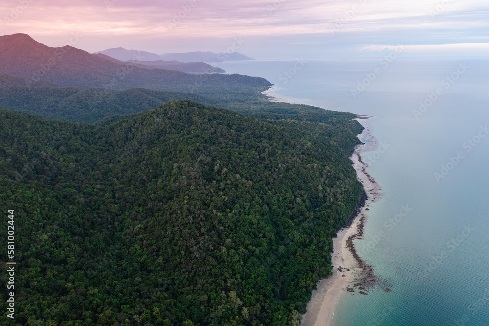 Sunset over Cape Tribulation in the Daintree National Park