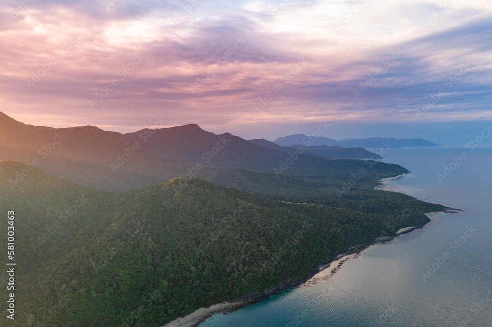 Sunset over Cape Tribulation in the Daintree National Park