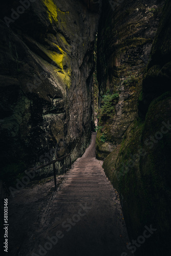 Adr  pach Rocks - Adr  pach-Teplice Rocks Nature Reserve  Czech Republic - adventure path