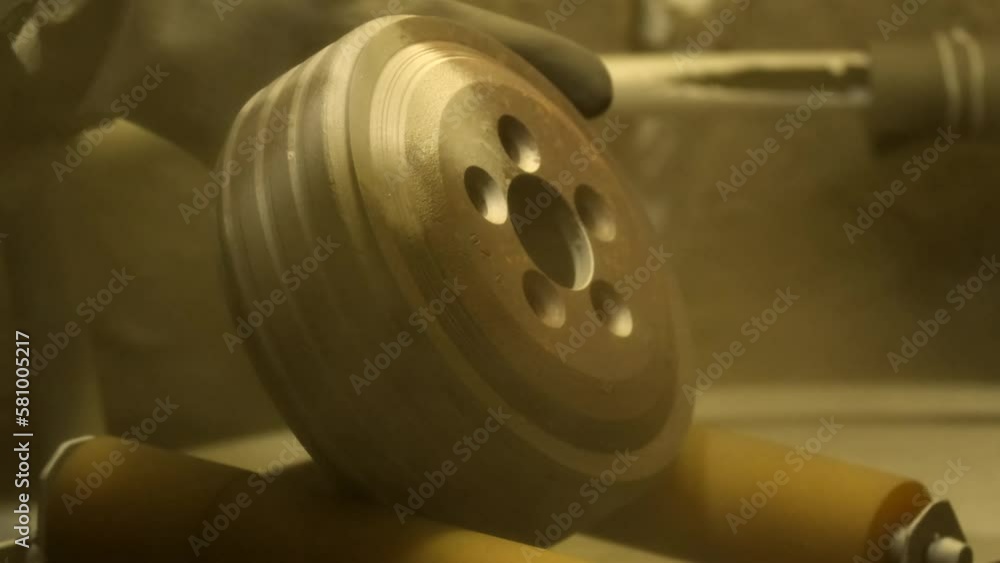 Stockvideon Sandblasting metal processing, to remove rust and scale