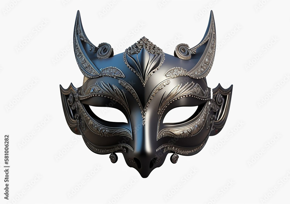 Naklejka premium venetian masquerade mask isolated from background, Created using generative AI tools..