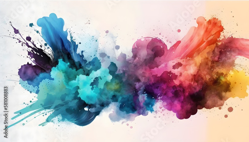 Abstract colorful watercolor background for graphic design