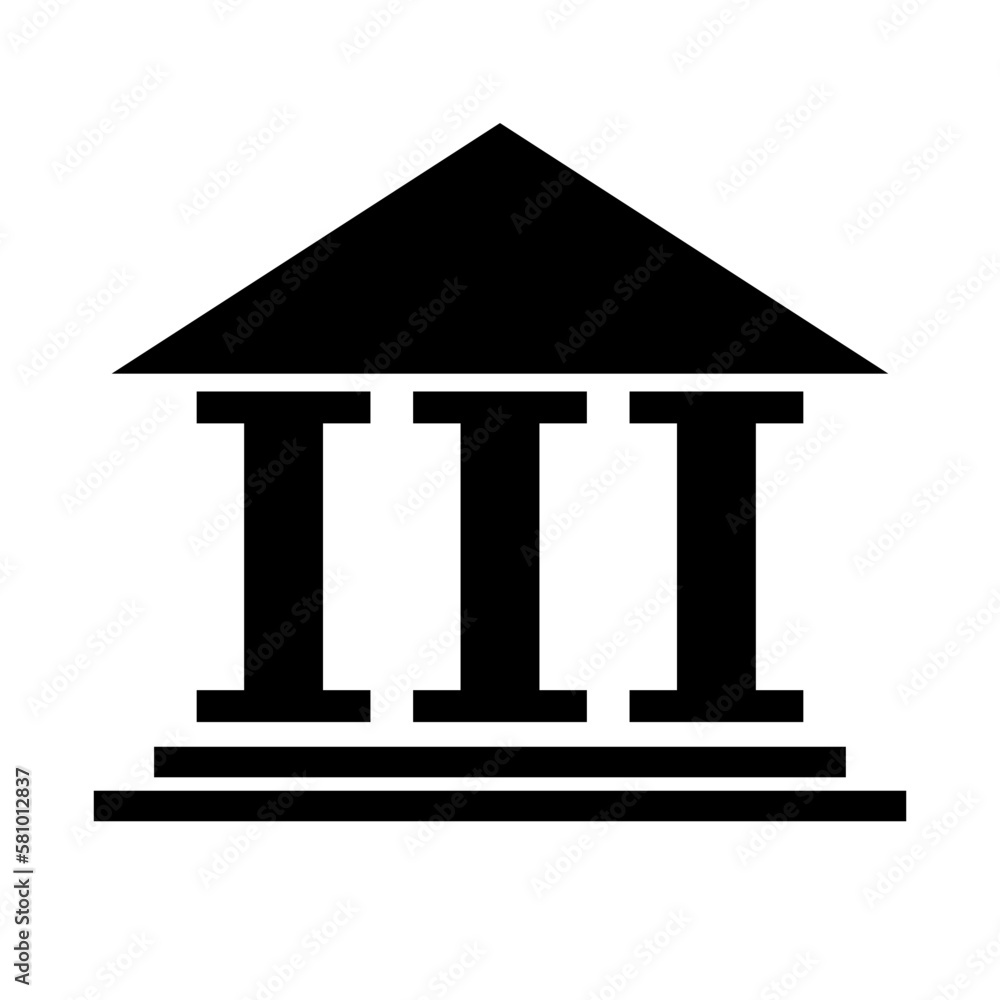 Old temple icon. History building. Vector. Old temple icon. History building. Vector.