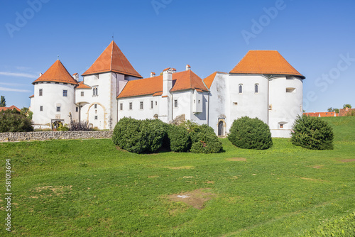 General view of the Varazdin Castle, the historic nucleus and old town