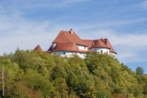 Veliki Tabor Castle high on its hill, a fortified castle dominating the southwestenmost part of Hrvatsko Zagorje