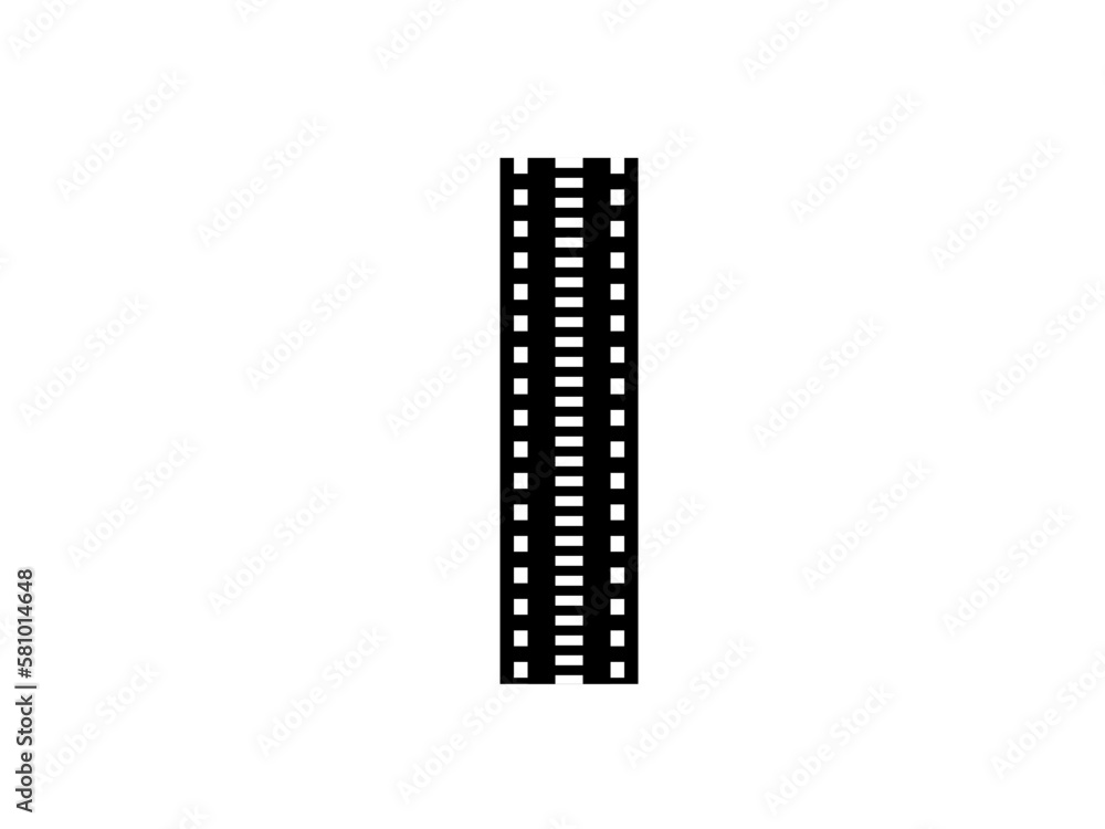 Film tape vintage icon isolate. movies film background with flim roll.