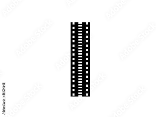 Film tape vintage icon isolate. movies film background with flim roll.