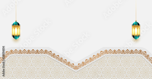 arabic islamic luxury border ramadan or ramadhan banner for eid al fitr adha ramzan milad un nabi jumma mubarak background	