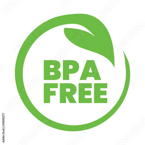 BPA Free Badge, Seal, Label, Stamp, Logo, Icon, Sticker, Tag, bisphenol A Emblem