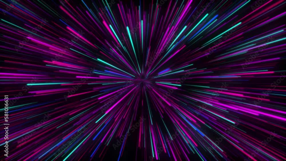 Abstract background with neon lines Abstract background with neon lines