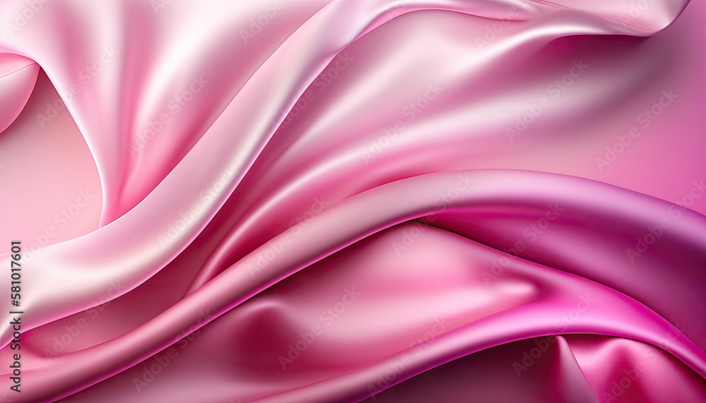 Pink gradient silk fabric background. Generative AI Pink gradient silk fabric background. Generative AI
