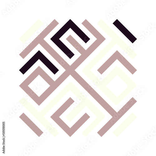Asemic Glyph writing hieroglyph imitation abstract illustration