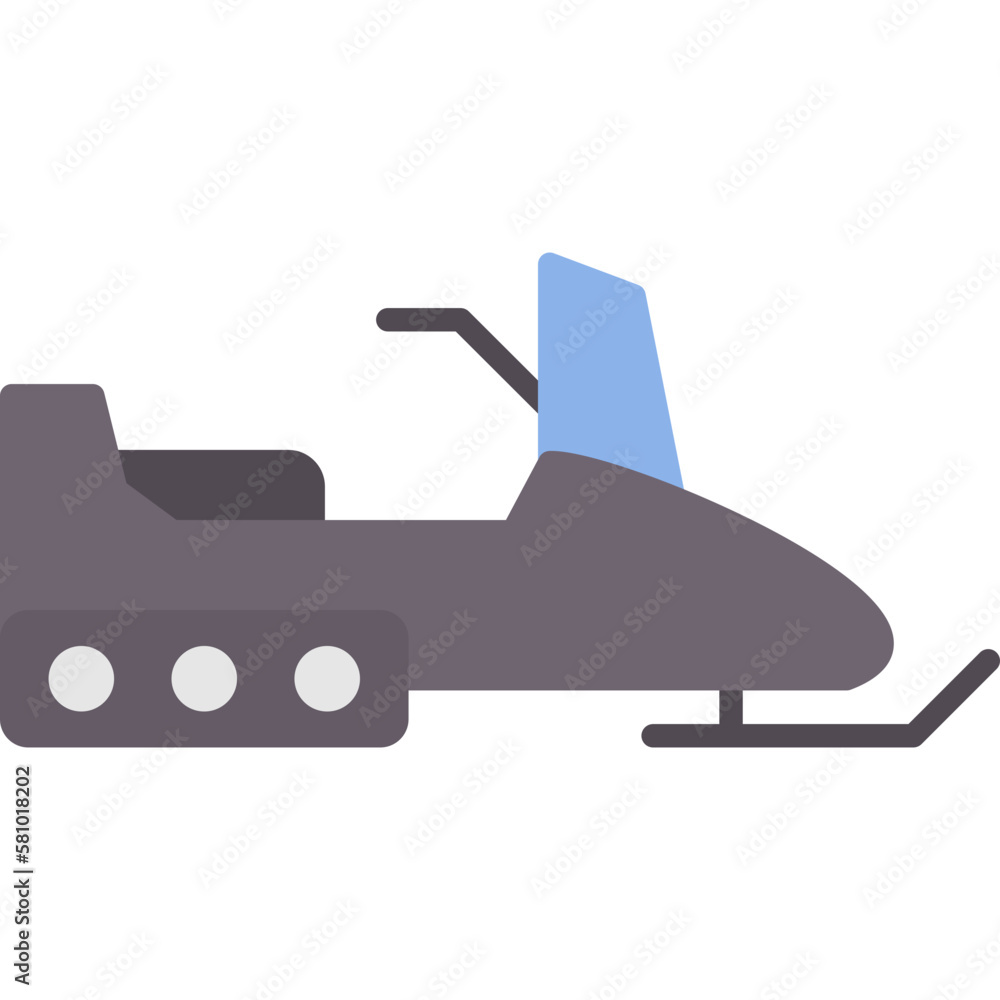 Obraz premium Snowmobile Icon