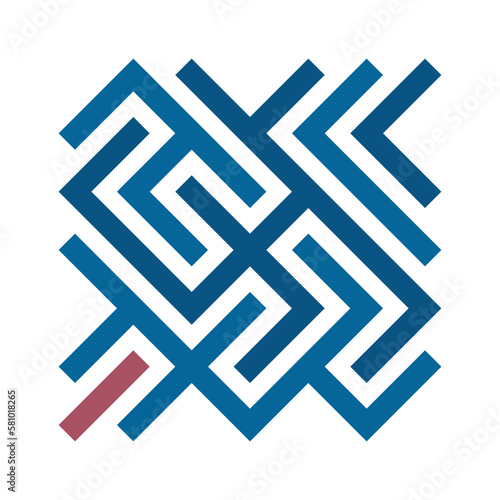 Asemic Glyph writing hieroglyph imitation abstract illustration
