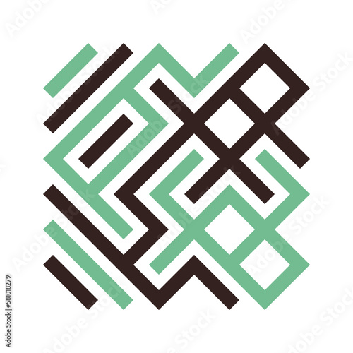 Asemic Glyph writing hieroglyph imitation abstract illustration