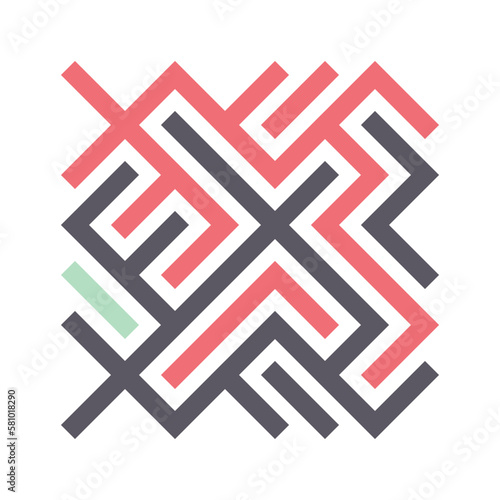 Asemic Glyph writing hieroglyph imitation abstract illustration