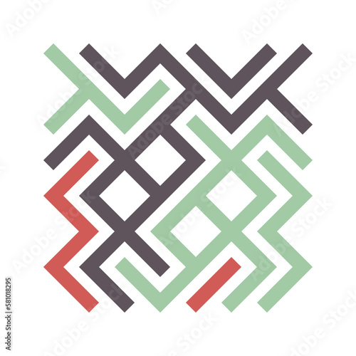 Asemic Glyph writing hieroglyph imitation abstract illustration