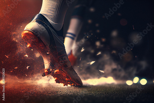 Fototapet Get in the Game with These High-Quality Football Stock Photos - Close up Soccer
