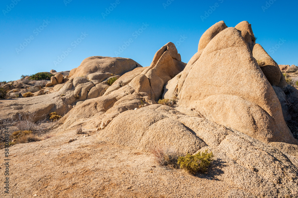 Boulder and Rock Formations at Joshua Tree National Park, California