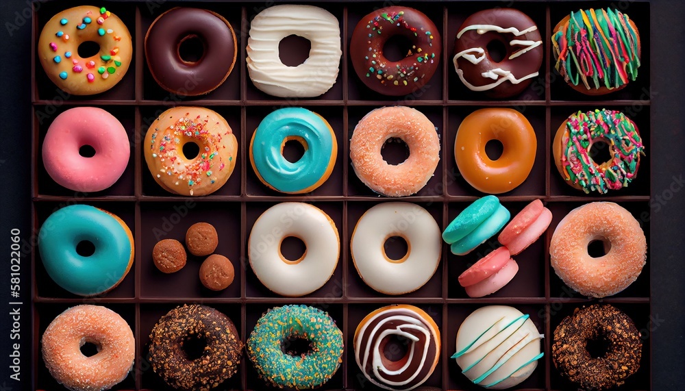 Fototapeta premium donuts and cookies