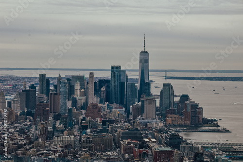 Foto del skyline de Manhattan  Nueva York  Estados Unidos.