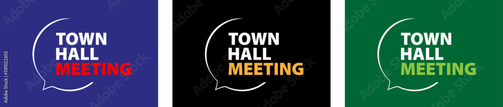 Fototapeta premium Town hall meeting