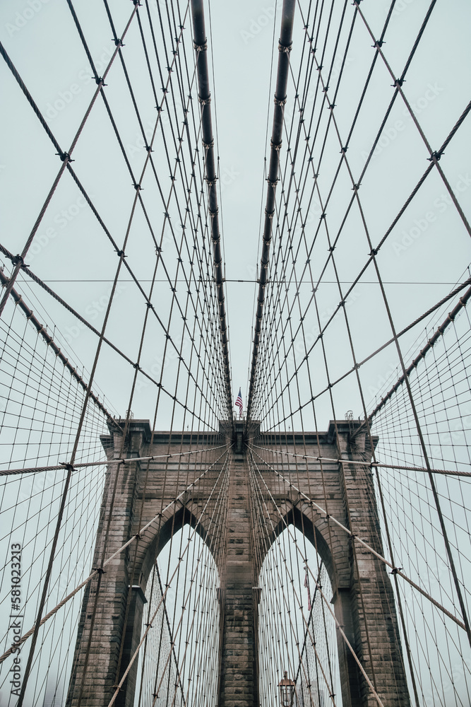 Fototapeta premium Fotografía del Puente de Brooklyn (New York City, USA).