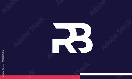 Alphabet letters Initials Monogram logo RB, BR, R and B