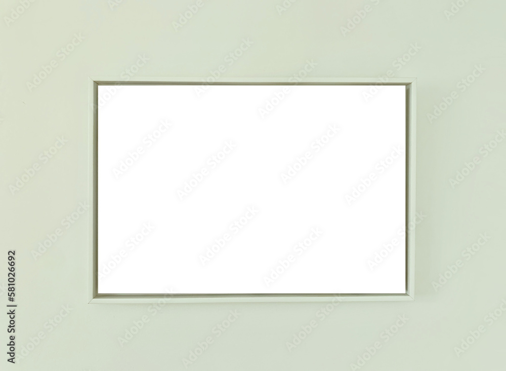 Picture frame light green hanging on the wall Picture frame light green hanging on the wall
