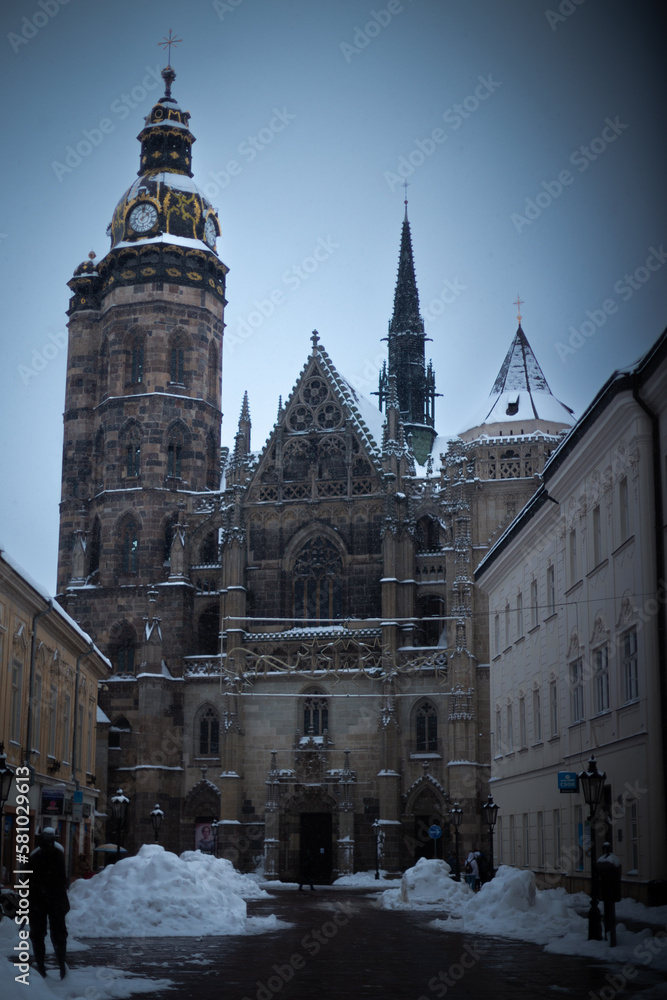 church in winter