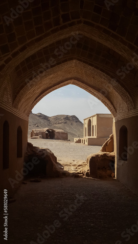 Yazd, IRAN - October 17th 2015 - Zoroastrians Yazd Tower of Silence (Dakhmeh)