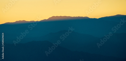 Golden Hour Mountain Range, Joshua Tree National Park, California © Zack Frank