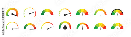 Round color measuring indicator set