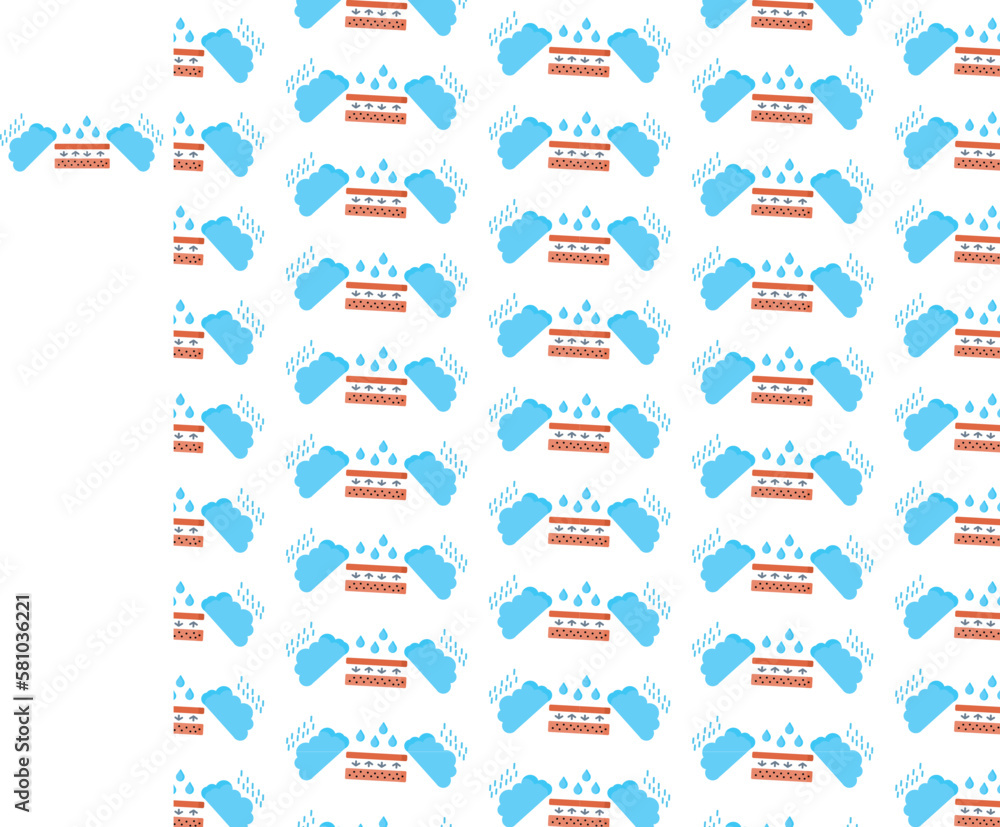water elements vector pattern